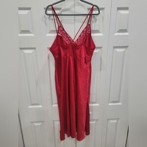 Vintage Gilligan O'Malley Nightgown Red